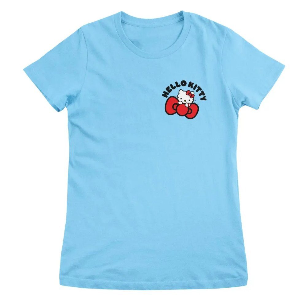 Hello Kitty T-Shirt Crest Bow Girly Tee