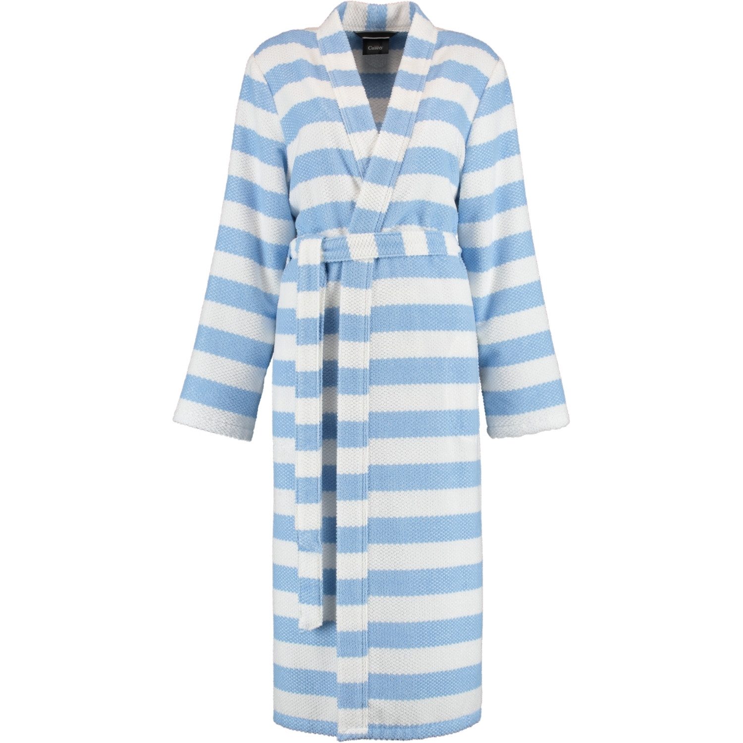 Cawö Damenbademantel Struktur 1241 Kimono Frottier, Kimono, 100% Baumwolle, extraleicht
