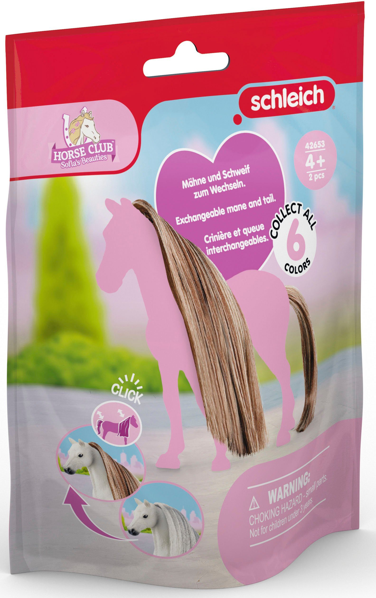 Schleich® Spielfigur HORSE CLUB SOFIA’S BEAUTIES, Haare für Horses, Brown-Gold (42653), Zubehör für die Schleich Beauty Horses