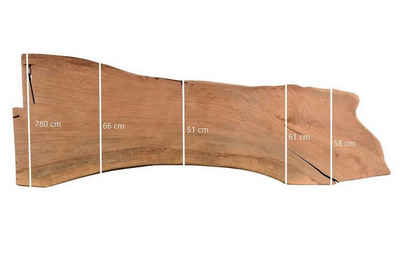 Tischhelden Arbeitsplatte Tischplatte Mango Massivholz Monolith 227cm