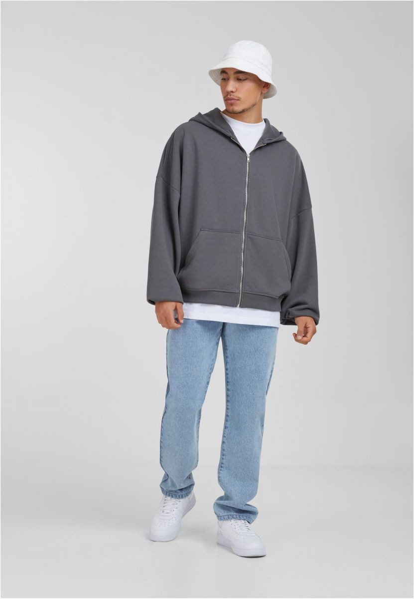 URBAN CLASSICS Kapuzensweatjacke 90's Zip Hoody Herren Kapuzenjacke