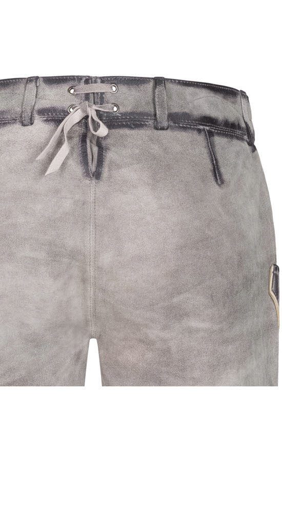 Nübler Trachtenlederhose Lederhose kurz Tiana L in Silber von Nübler