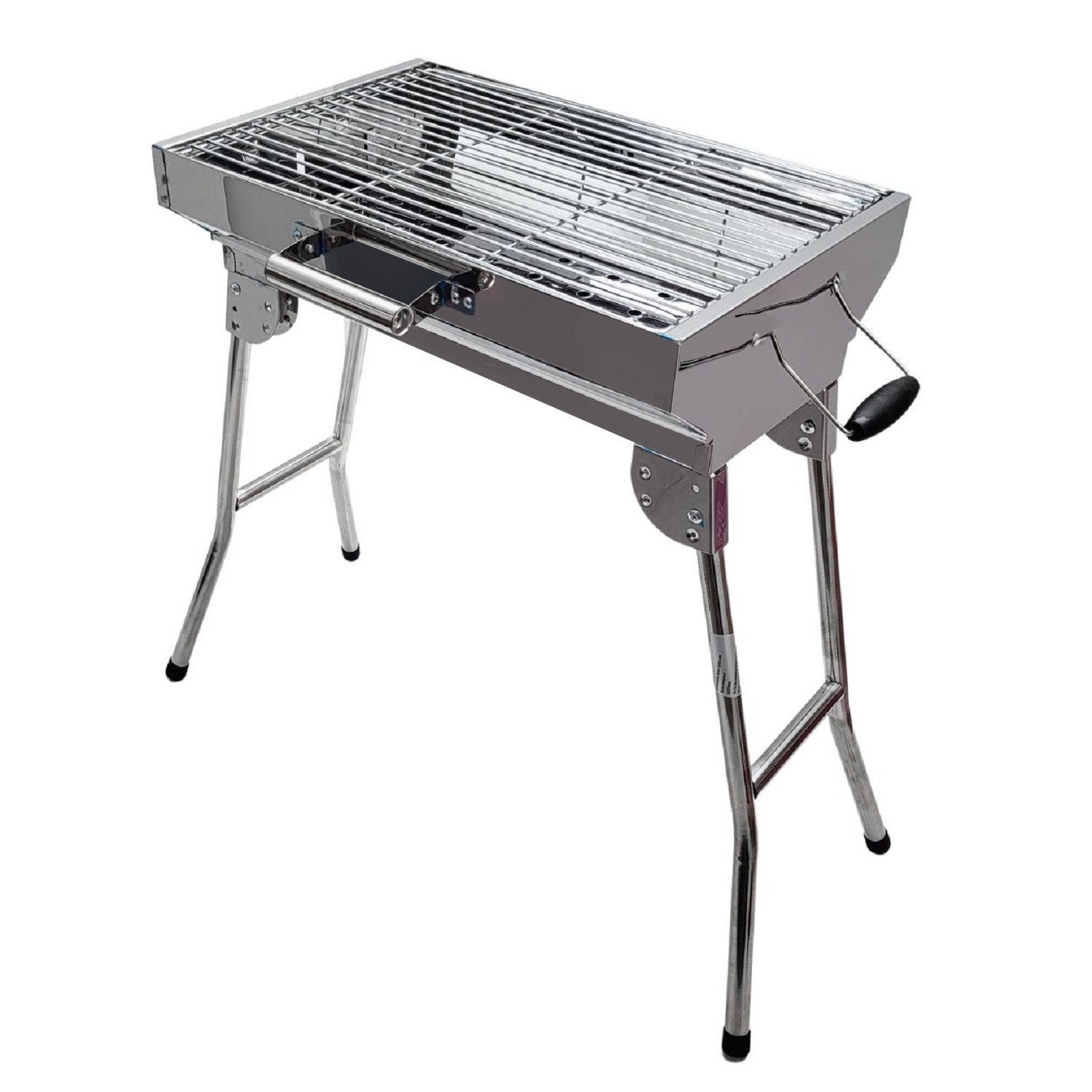 Grillpeter Holzkohlegrill Mangal Iskander Schaschlikgrill Edelstahl mit Grillrost – Bild 5 von 5