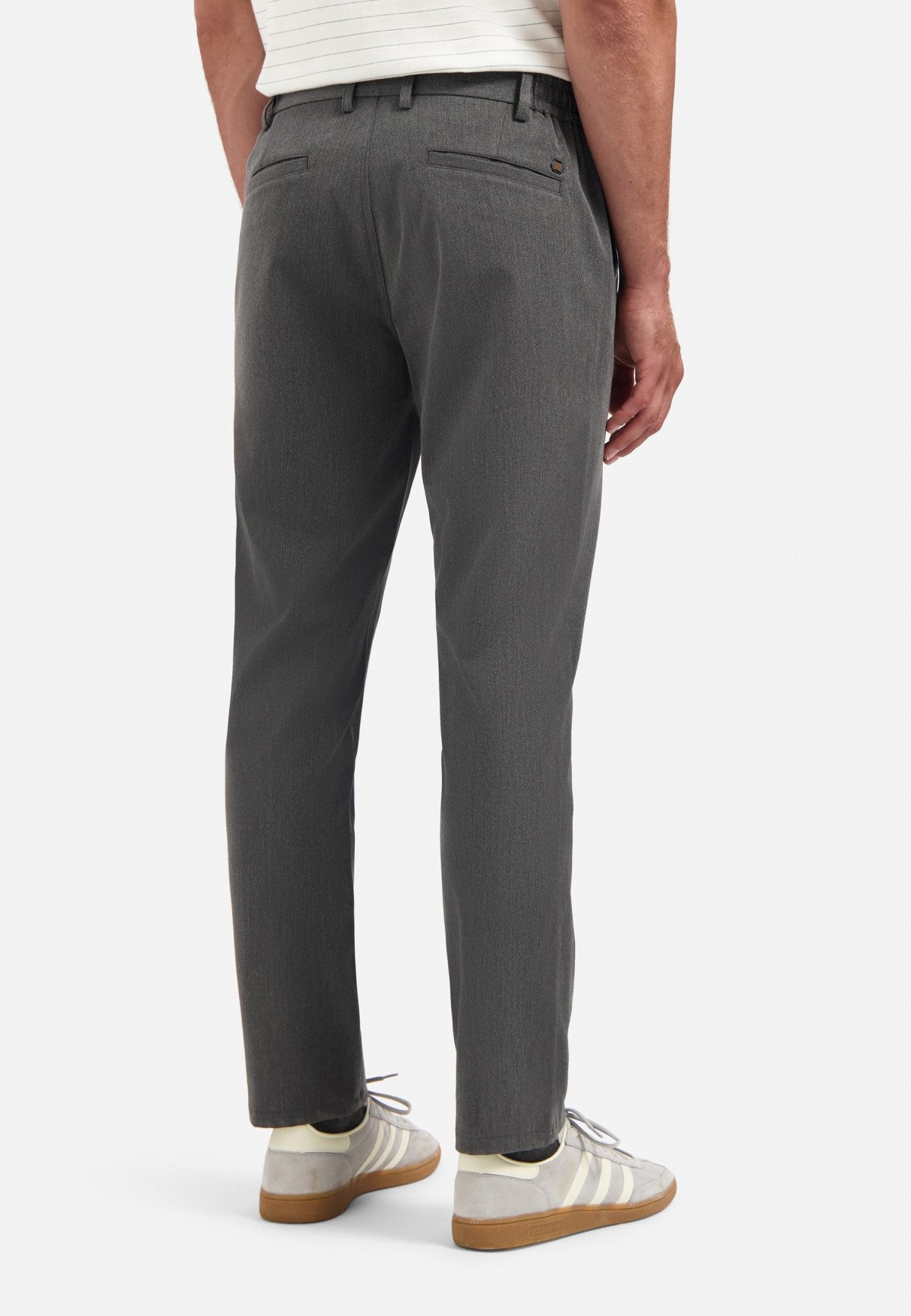 NO EXCESS Chinohose No Excess Melierte Stretch-Chinohose Pants Chino Stretch Melange