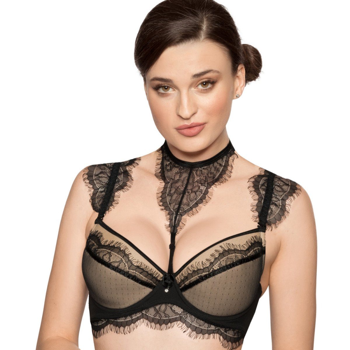 Róza Bustier - RZ Idrisa push-up bra black (70B,85D,70C,70D,75B,75C,75D)