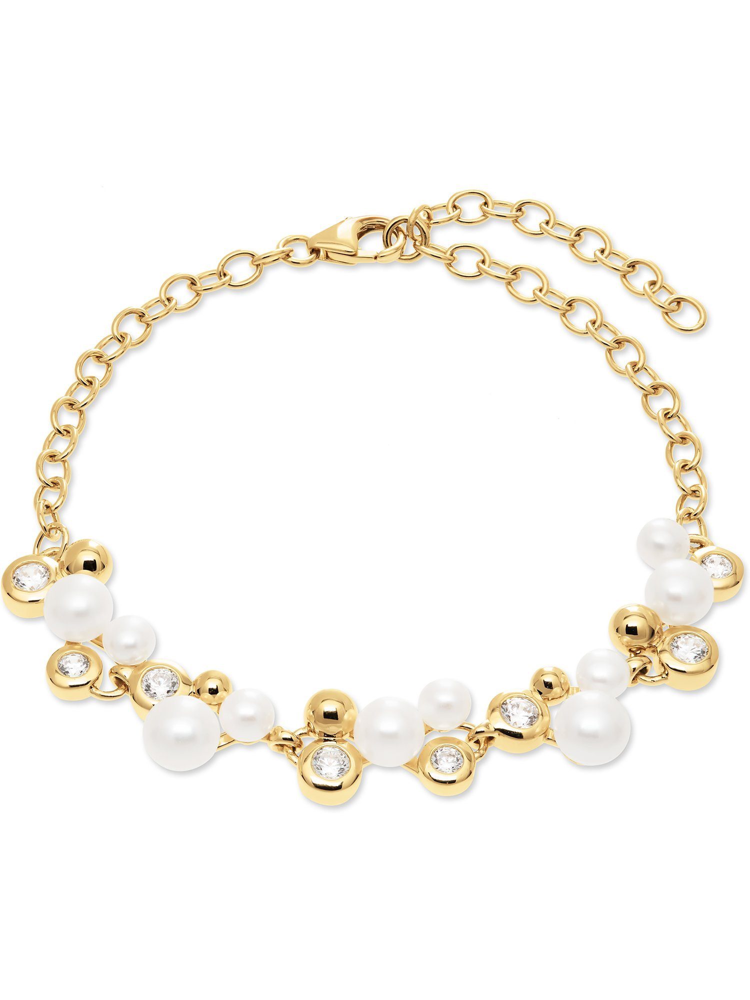 FAVS Silberarmband FAVS Damen-Armband 925er Silber Süßwasserperle, Modern
