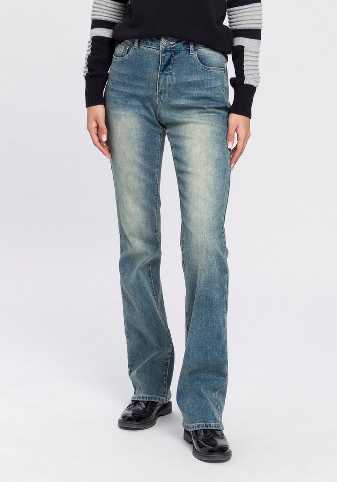 Arizona Bootcut-Jeans mit Thermo Effekt High Waist