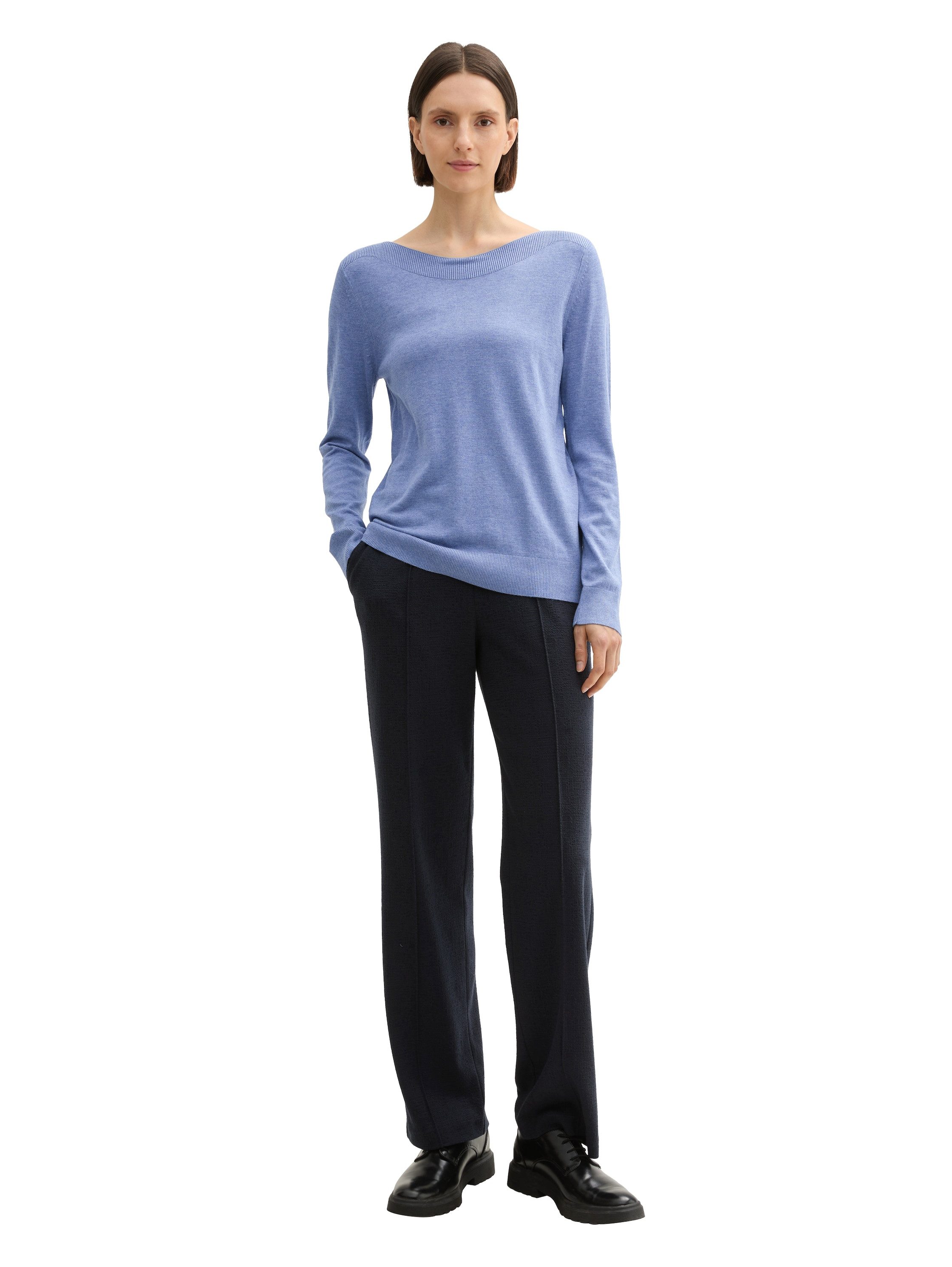 TOM TAILOR Longpullover mit Rippbündchen