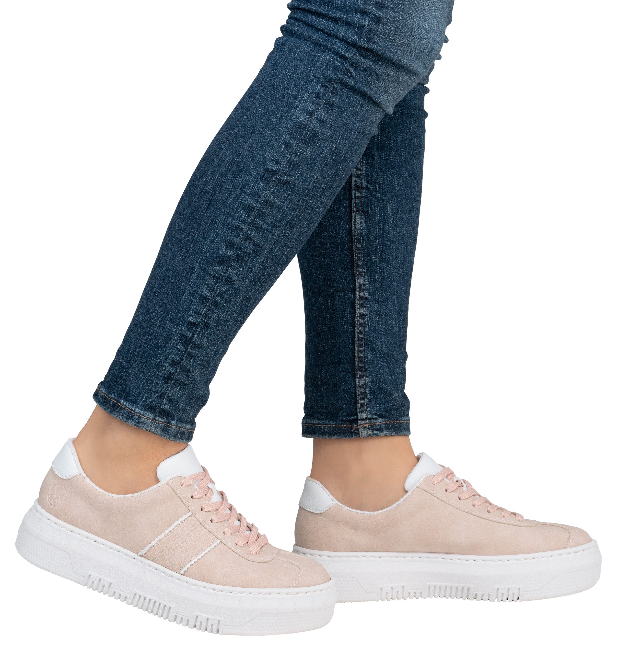Rieker Plateausneaker, Schnürschuh, Halbschuh, Freizeitschuh mit gepolstert günstig online kaufen
