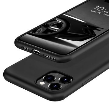 CoolGadget Handyhülle Schwarz als 2in1 Schutz Cover Set für das Apple iPhone 11 Pro 5,8 Zoll, 2x Glas Display Schutz Folie + 1x TPU Case Hülle für iPhone 11 Pro