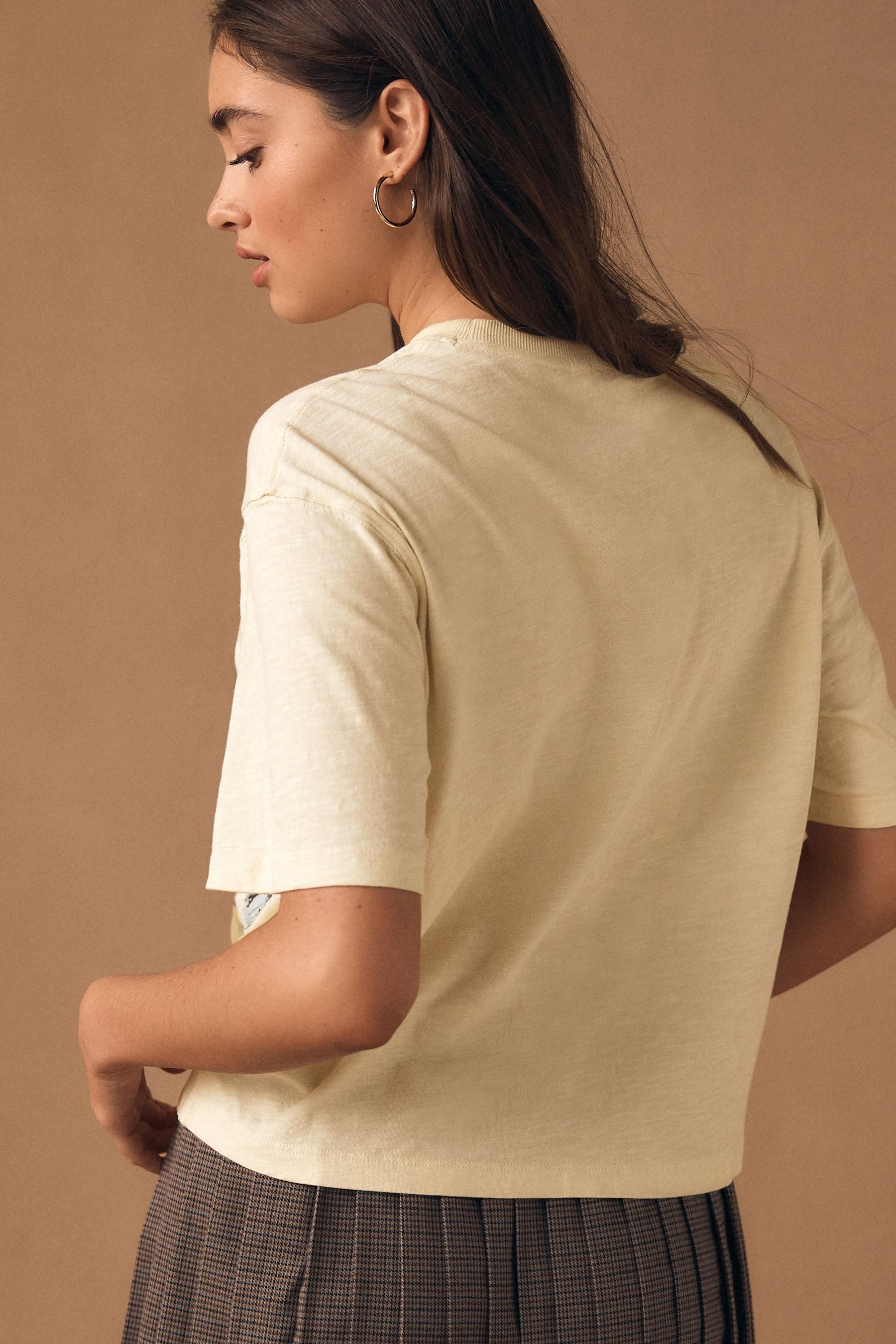 Next Paillettenshirt Kurzärmeliges T-Shirt, Grafik und Pailletten (1-tlg) günstig online kaufen