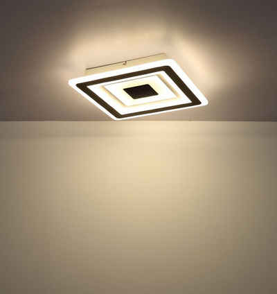 GLOBO LEUCHTEN Deckenleuchte GLOBO Deckenleuchte Wohnzimmer Deckenlampe LED dimmbar 48010-36SH