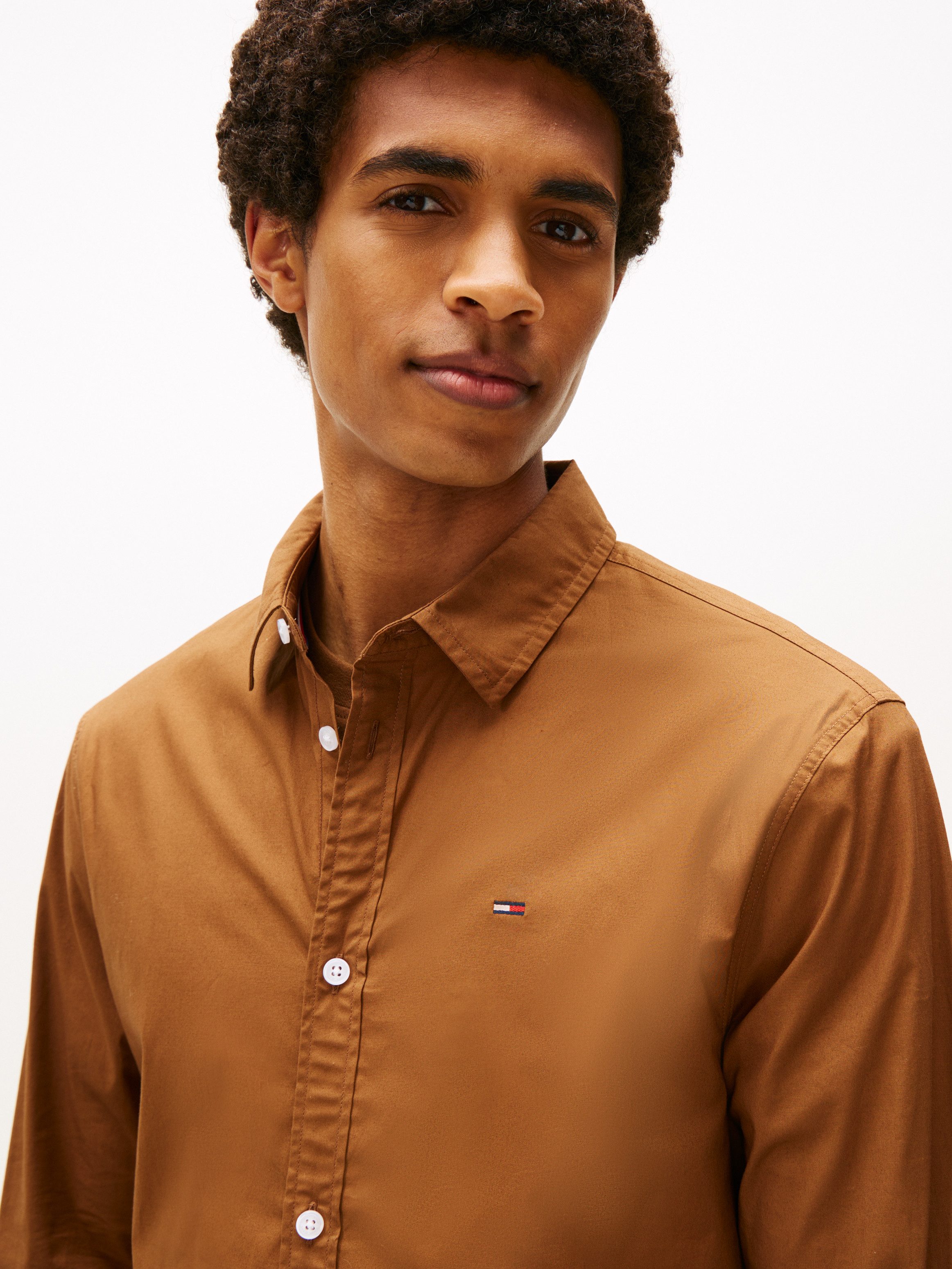 Tommy Jeans Langarmhemd Sabim Stretch Hemd Shirt Stretch Hemd, Premium, Slim Fit, mit Elasthan