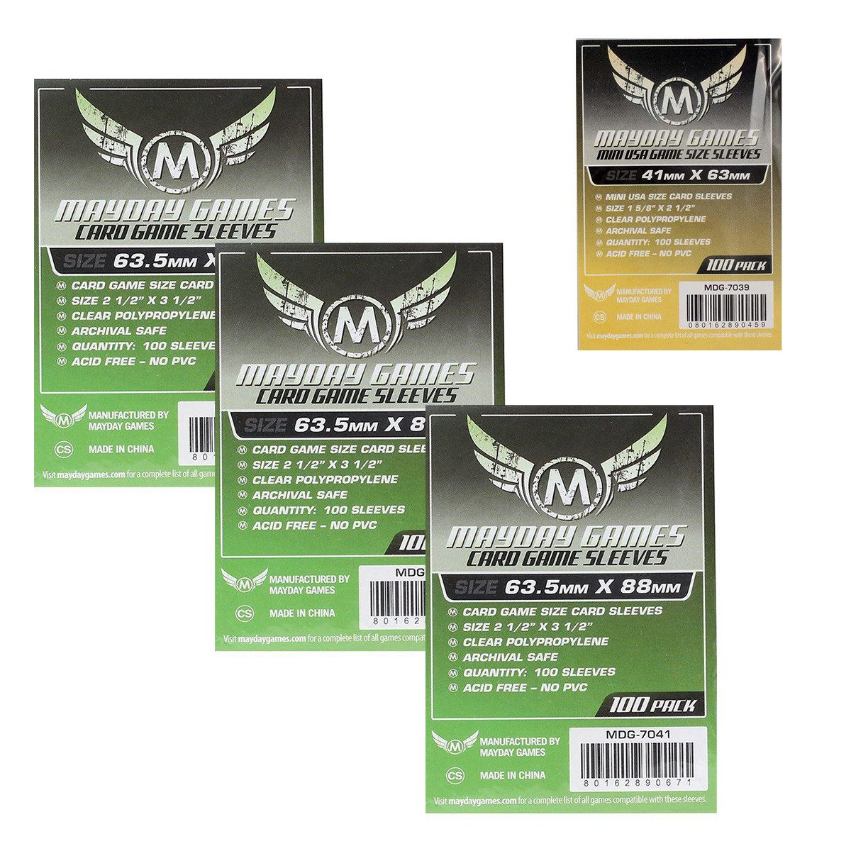 Mayday Games Spiel MaydayStandard Sleeves - Hüllen 7041+7039 - Vorteilspack Für Hegemony