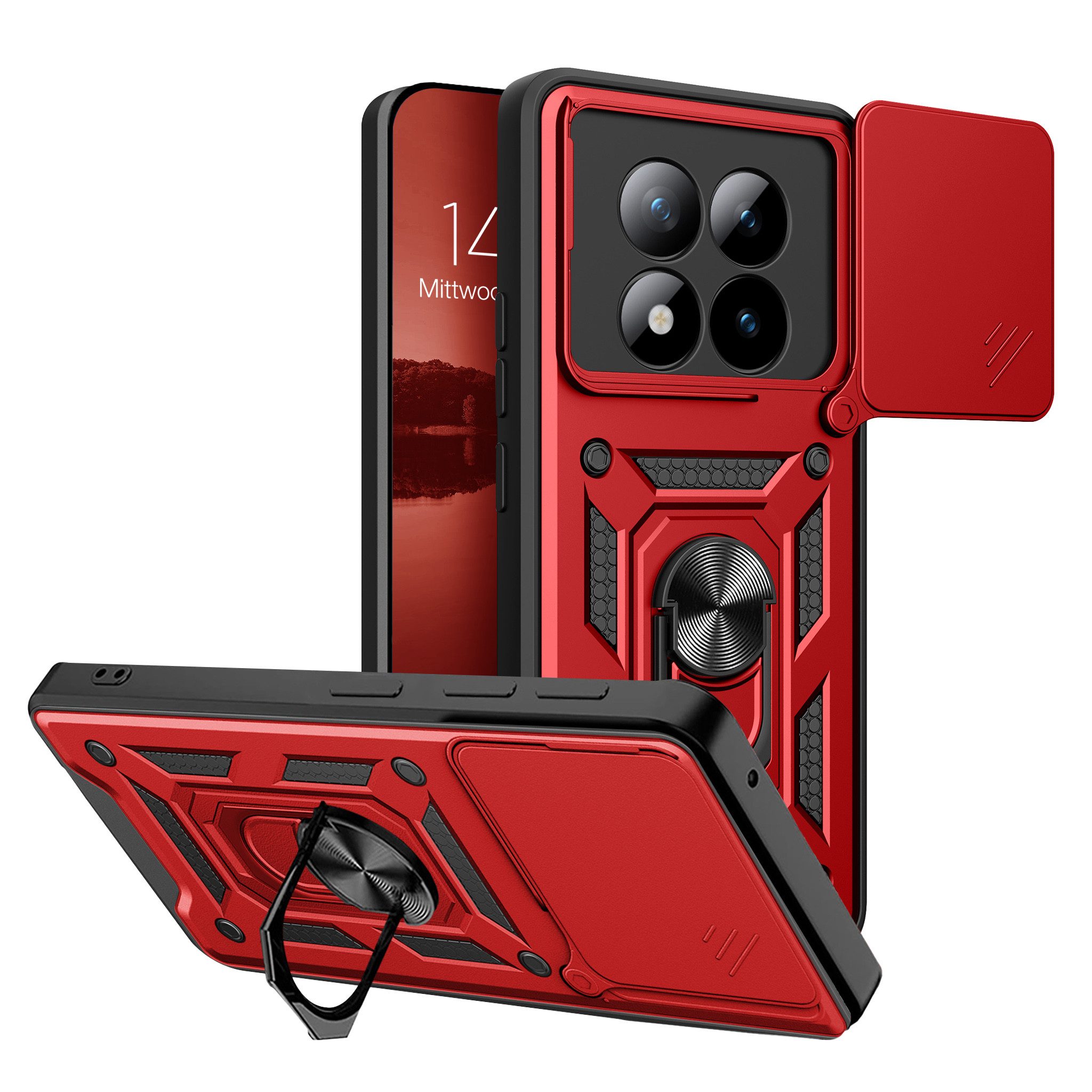 Tec-Expert Handyhülle Outdoor Cover Hülle für Xiaomi Redmi Note 15 Pro+ 5G, Premium Hülle mit Kameraschutz aus verstärktem Polycarbonat