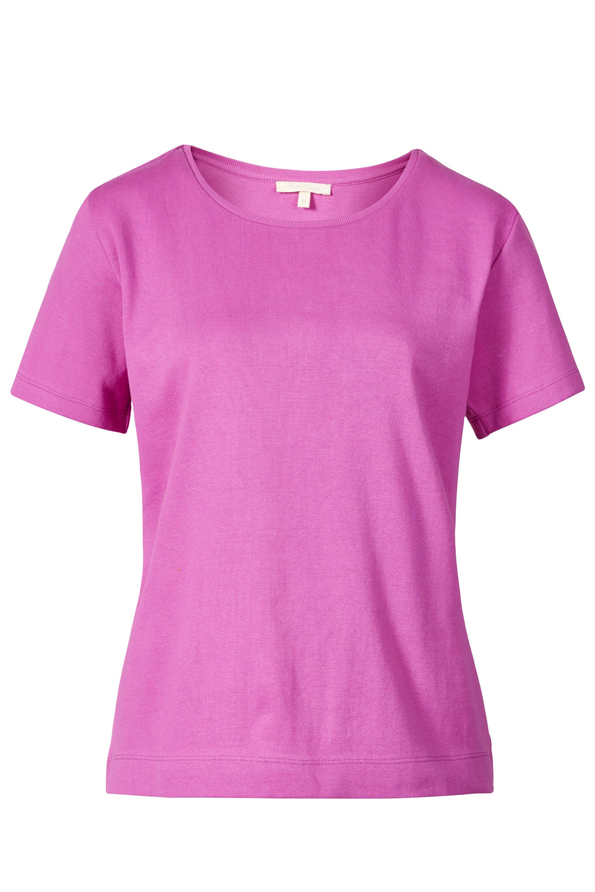 Himalaya Clothing Kurzarmshirt Basic T-Shirt Damen "Alma" mit Rundhalsausschnitt aus Bio-Baumwolle Vielseitiges Shirt mit hohem Tragekomfort
