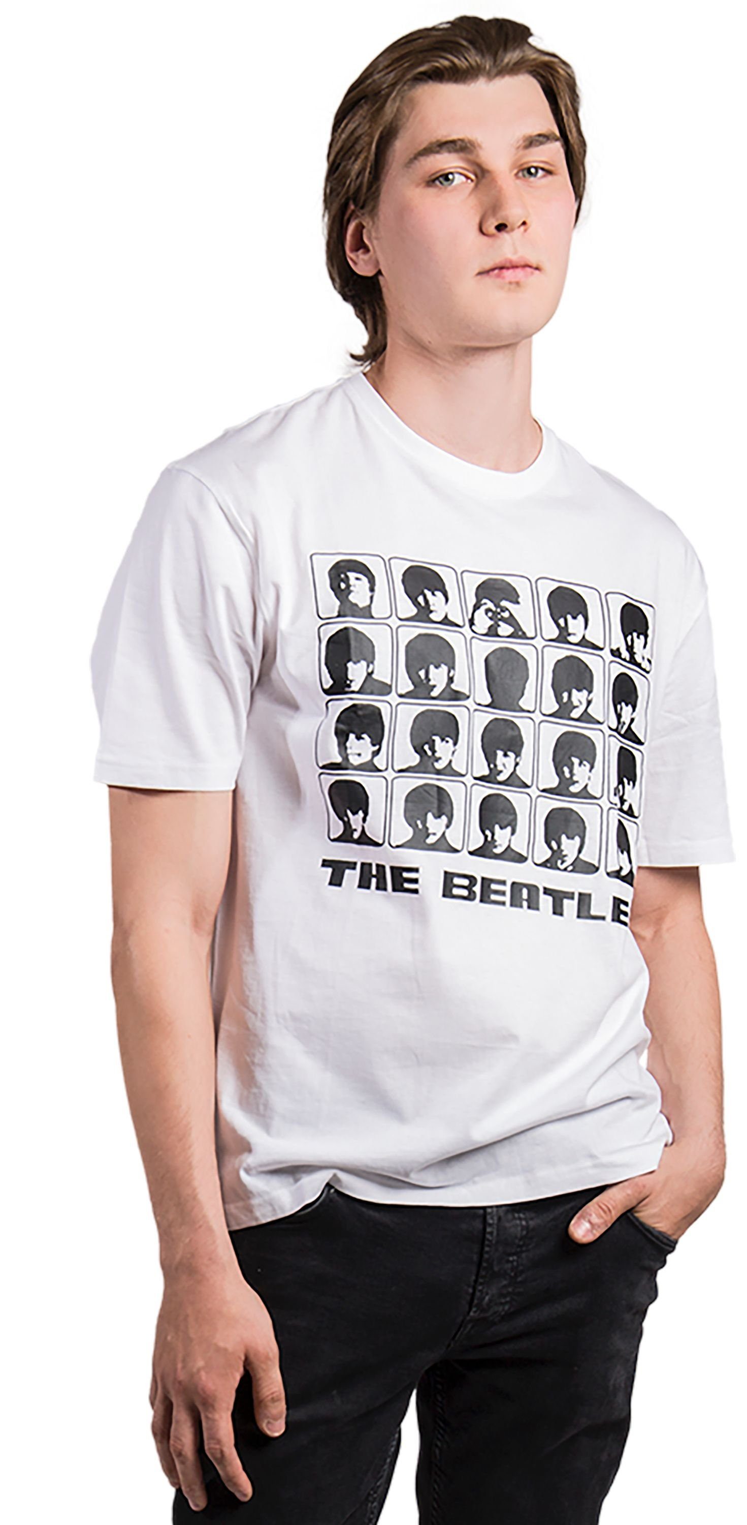 Beatles T-Shirt Stück) mit "Puzzle" Frontprint 1-tlg., The (Stück,