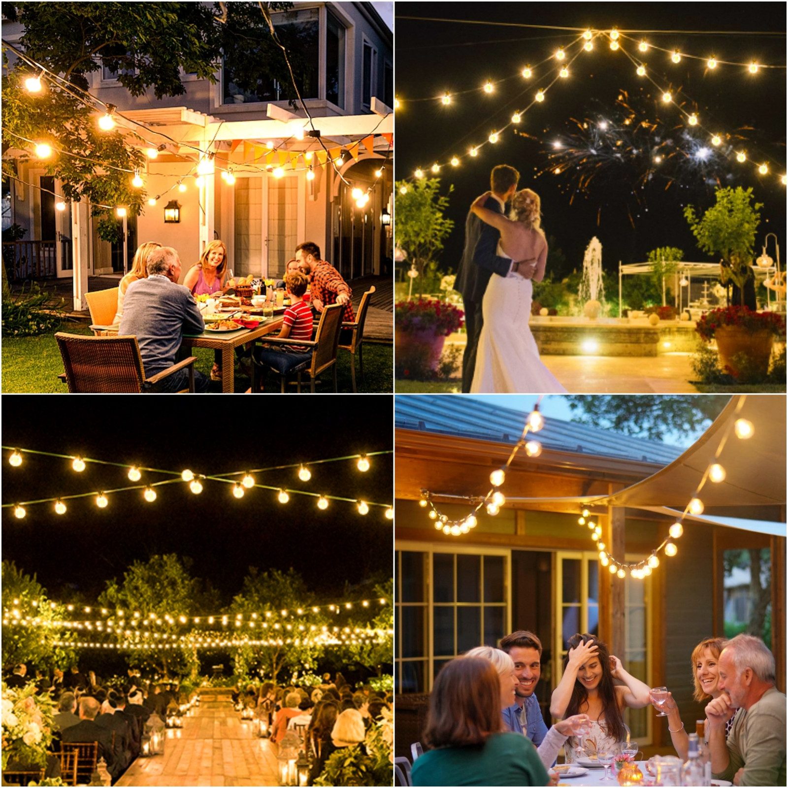 Elegear Lichterkette 9.7/12/19m LED-Lichterkette Außen, Gartenleuchte günstig online kaufen