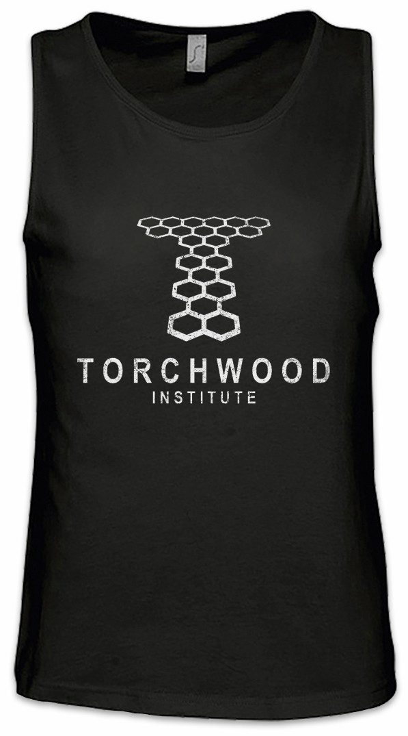 Urban Backwoods Tanktop Vintage Torchwood Institute Logo Ärmelloses T-Shirt Scifi TVSeries Dr Doktor Serie Who
