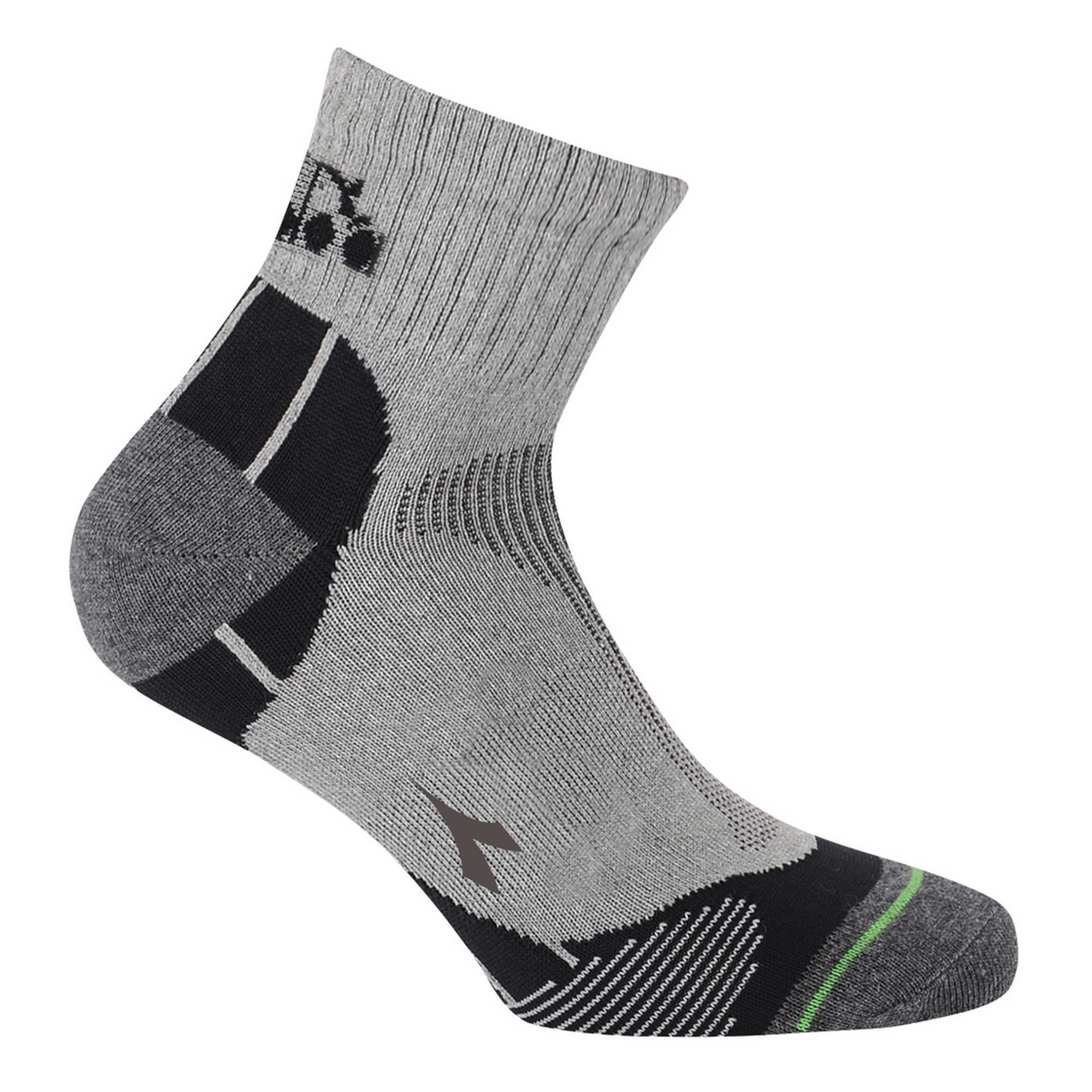 - Socken 6er Hellgrau Pack Sportsocken, Unisex Quarter Sportsocken Diadora