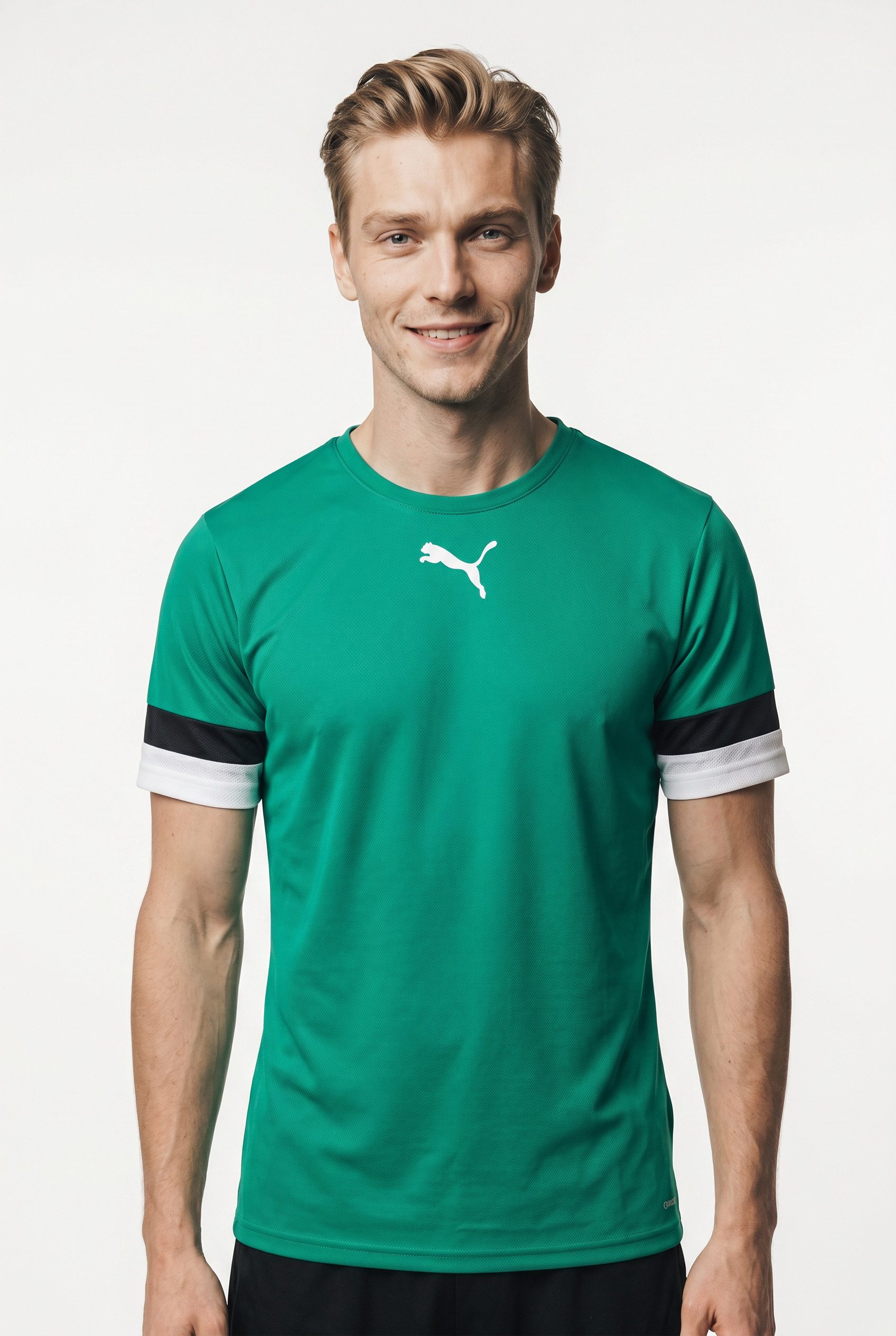 PUMA Fußballtrikot TEAMRISE JERSEY Regular Fit, mit Rundhalsausschnitt, mit Mesh-Details an den Ärmeln