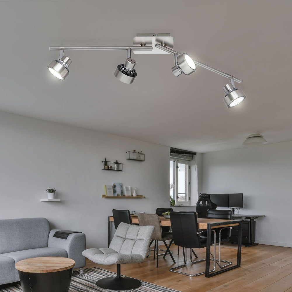 Deckenleuchte, Wohnzimmer inklusive, Leuchtmittel LED Warmweiß, Deckenleuchte leuchte Deckenlampe Spotleiste WOFI