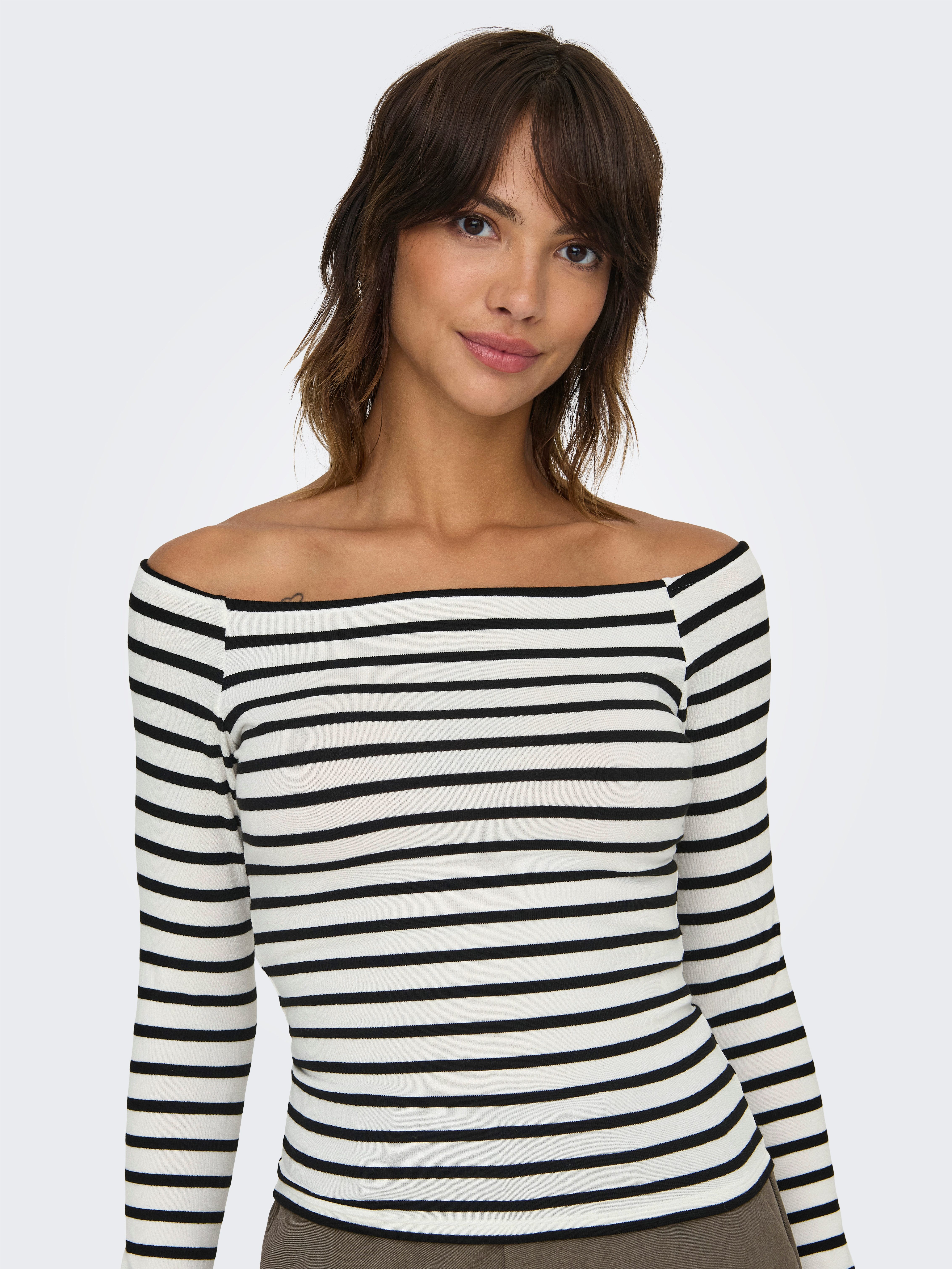 ONLY Langarmshirt ONLGLAMOUR L/S BOAT NECK günstig online kaufen