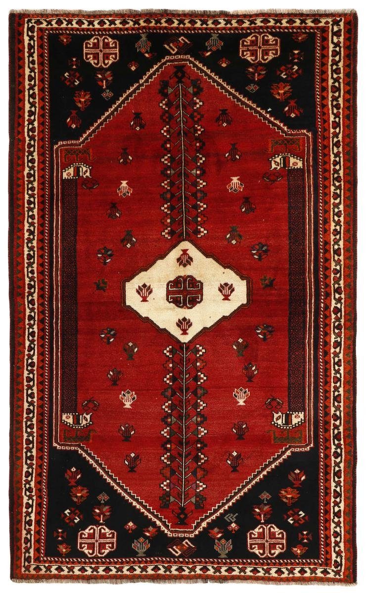 Orientteppich Shiraz 156x263 Handgeknüpfter Orientteppich / Perserteppich, Nain Trading, rechteckig, Höhe: 10 mm