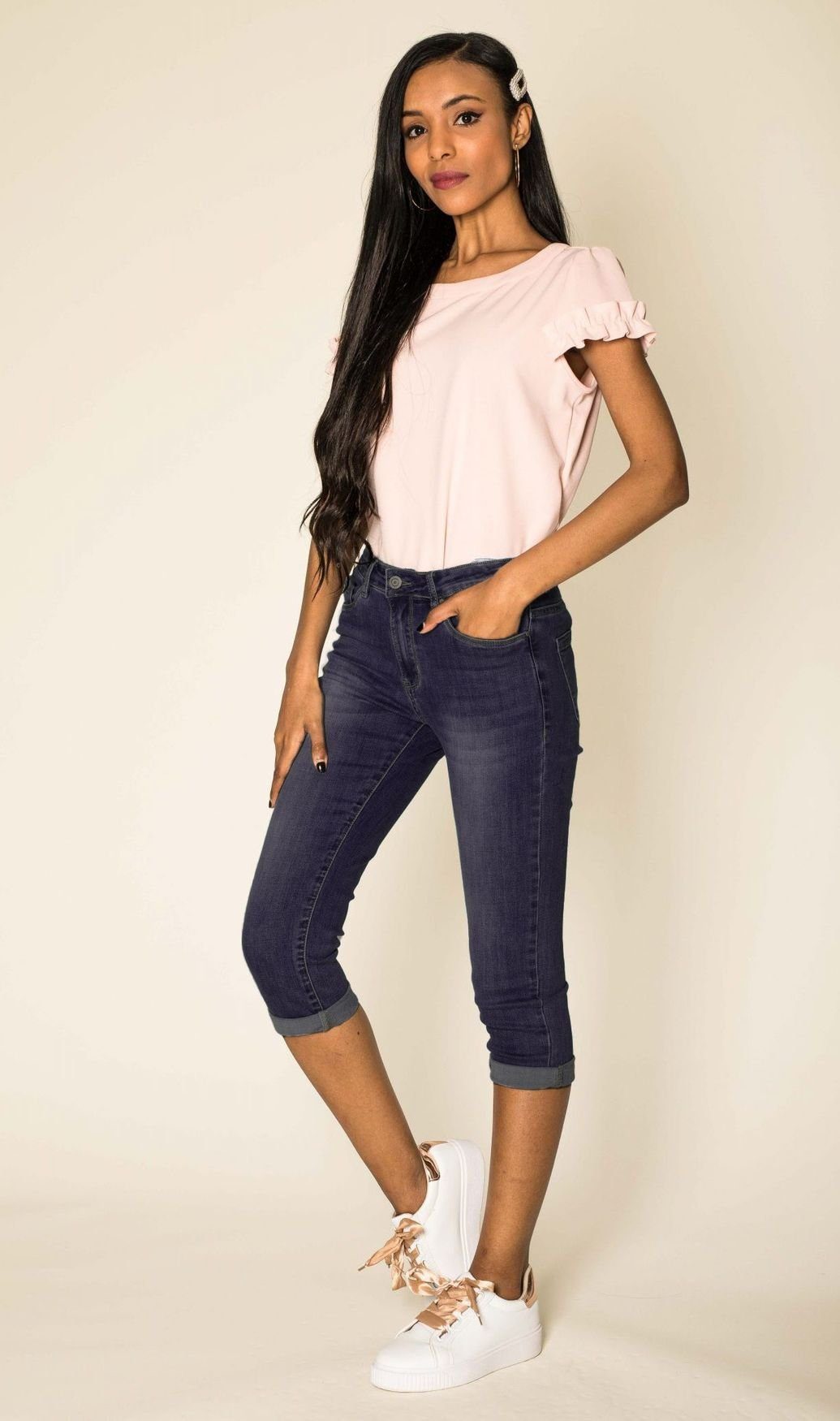 Nina Carter Caprihose Capri Jeans Stretch günstig online kaufen
