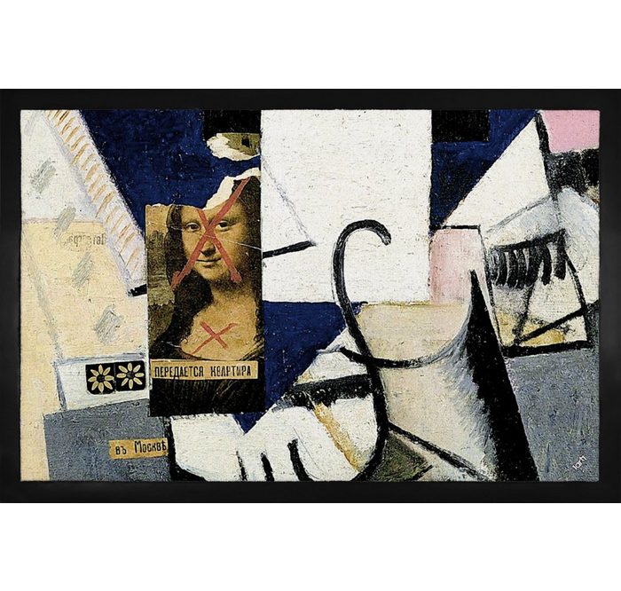 Fußmatte Kasimir Malewitsch - Komposition Mit Mona Lisa 1914 1art1 Höhe: 5 mm