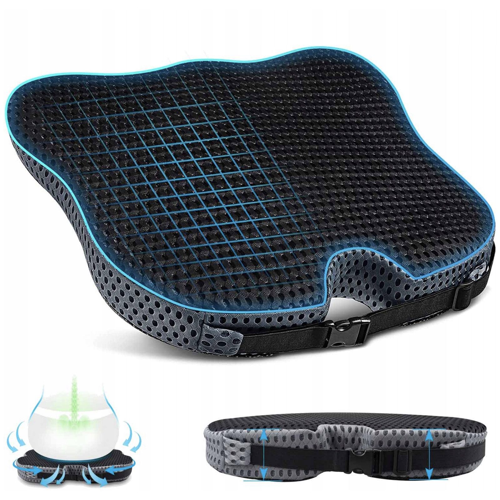 OKWISH Stuhlkissen Sitzkeilkissen Memory Foam Sitzkissen Autositzkissen, St günstig online kaufen