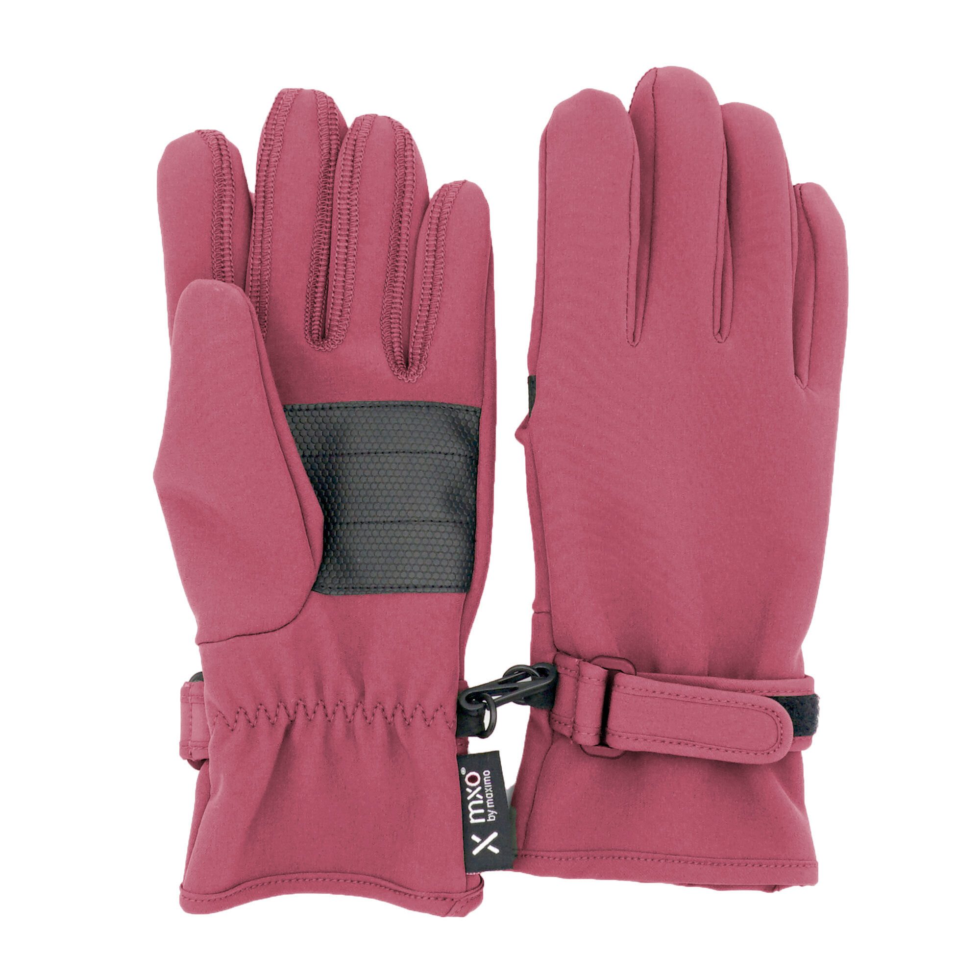 MAXIMO Strickhandschuhe KIDS-Fingerhandschuhe Softshell, Klettriegel (2-St)
