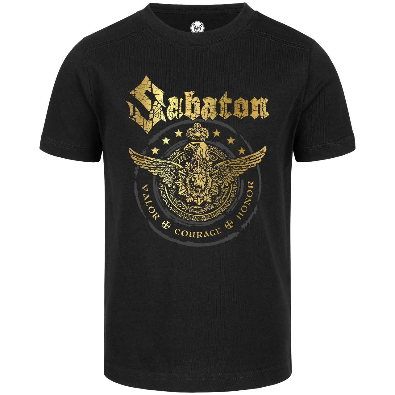Metal Kids T-Shirt mit Sabaton (Wings of Glory) Aufdruck für Kinder (2–14 J)