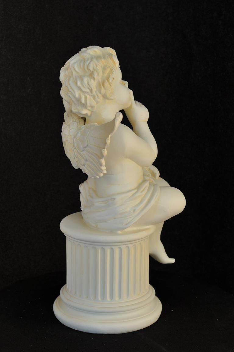 Skulptur Figur Medusa Säule JVmoebel Marmor Deko Säulen Skulptur, Römische Dekoration