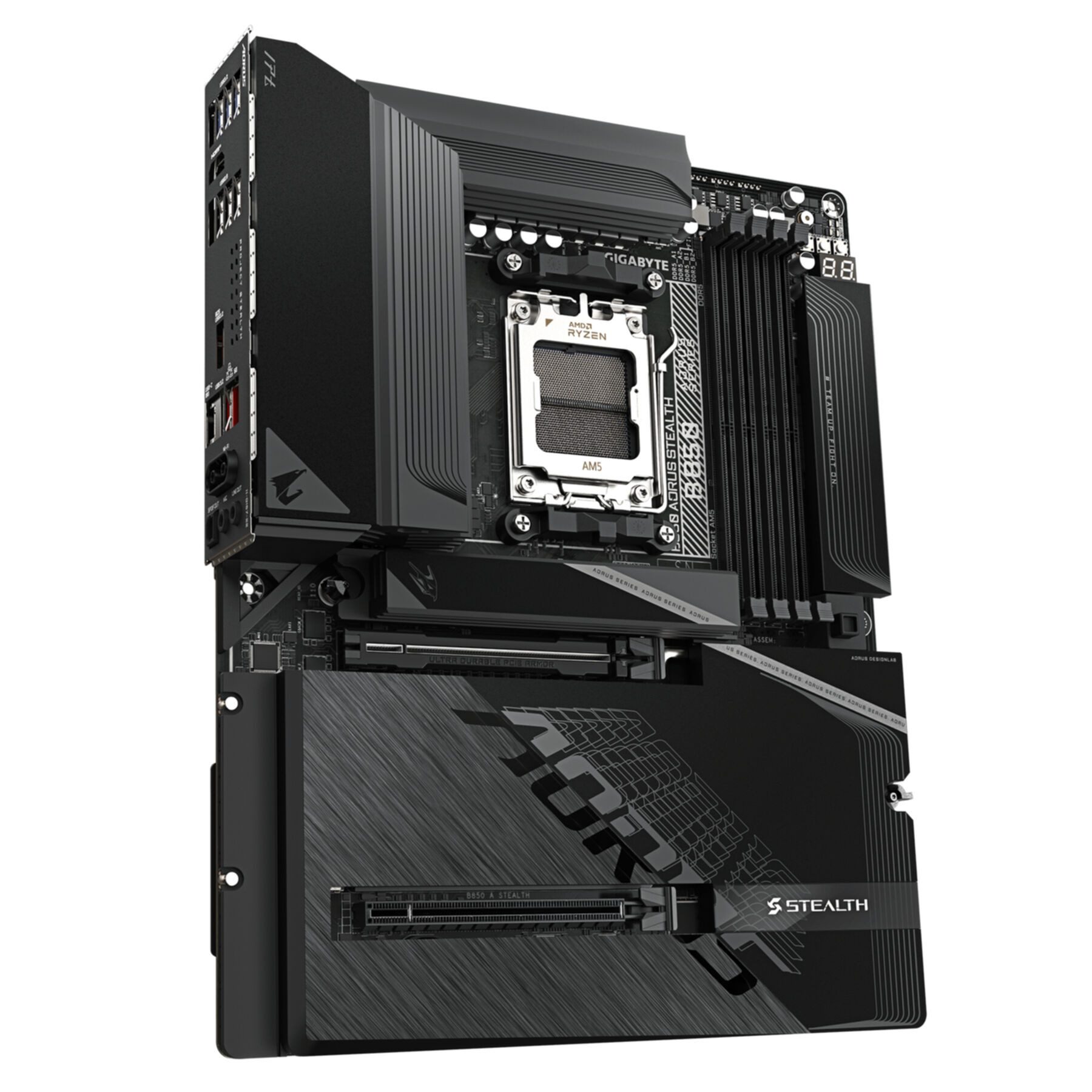 Gigabyte B850 AORUS STEALTH Mainboard – AMD Ryzen 9000 Series CPUs, digitales 1 Mainboard