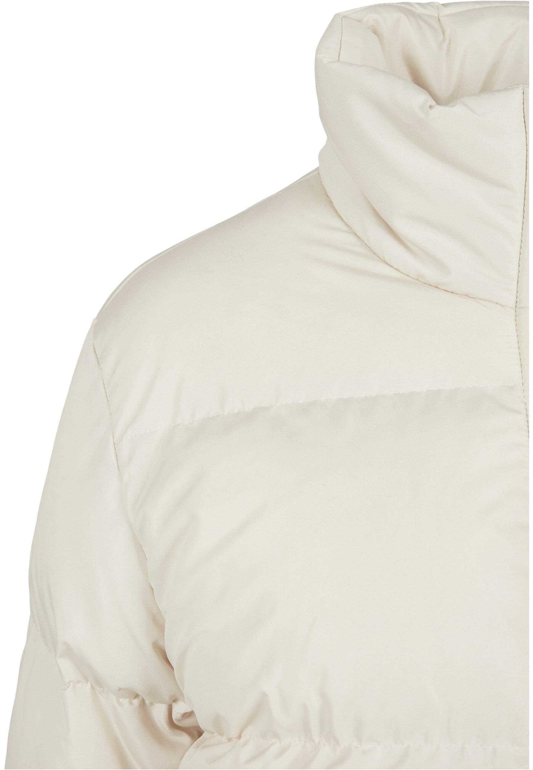 URBAN CLASSICS Winterjacke Jacket Short Damen Peached Puffer whitesand (1-St) Ladies