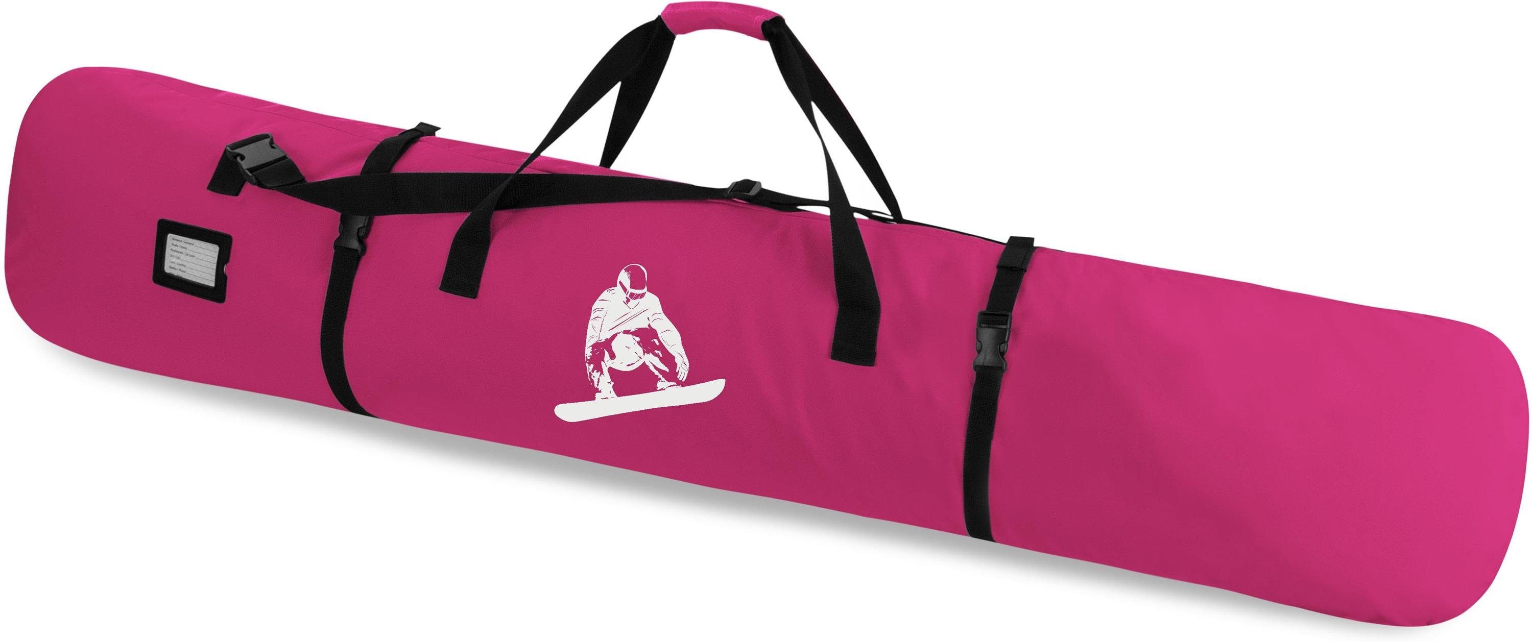 normani Sporttasche Snowboardtasche Alpine Run 166, Snowboard Bag Snowboad-Rucksack mit gepolstertem Schultertragegurt und Tragegriff Pink