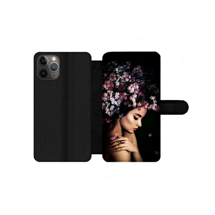 MuchoWow Handyhülle Blossom - Frau - Rosa - Luxus Handyhülle Telefonhülle Apple iPhone 11 Pro Max