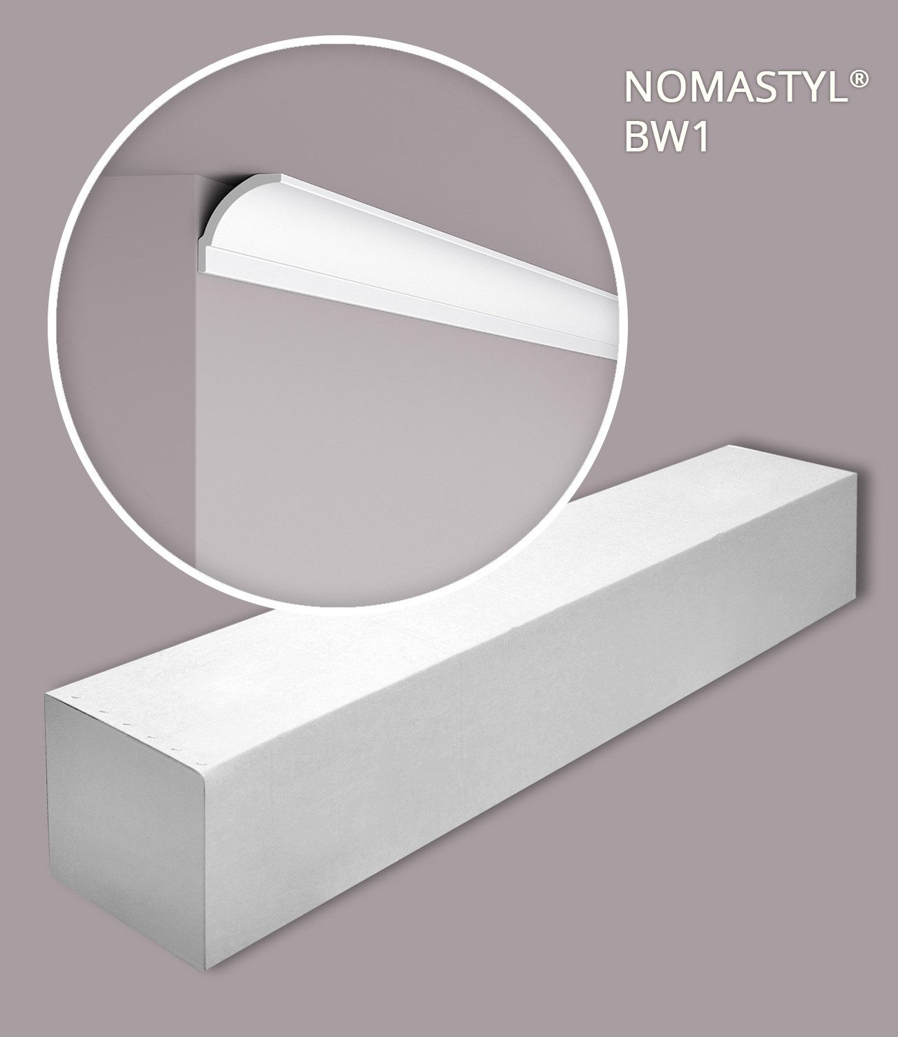 NOËL & MARQUET by nmc Deckenleiste NMC BW1-box-10 Eckleisten 1 Karton SET mit 10 Stuckleisten 20 m, kleben, Extrudiertes Polystyrol (LDPS), 10-St., 1 x Karton SET, Eckleisten 1 Karton SET mit 10 Stuckleisten 20 m