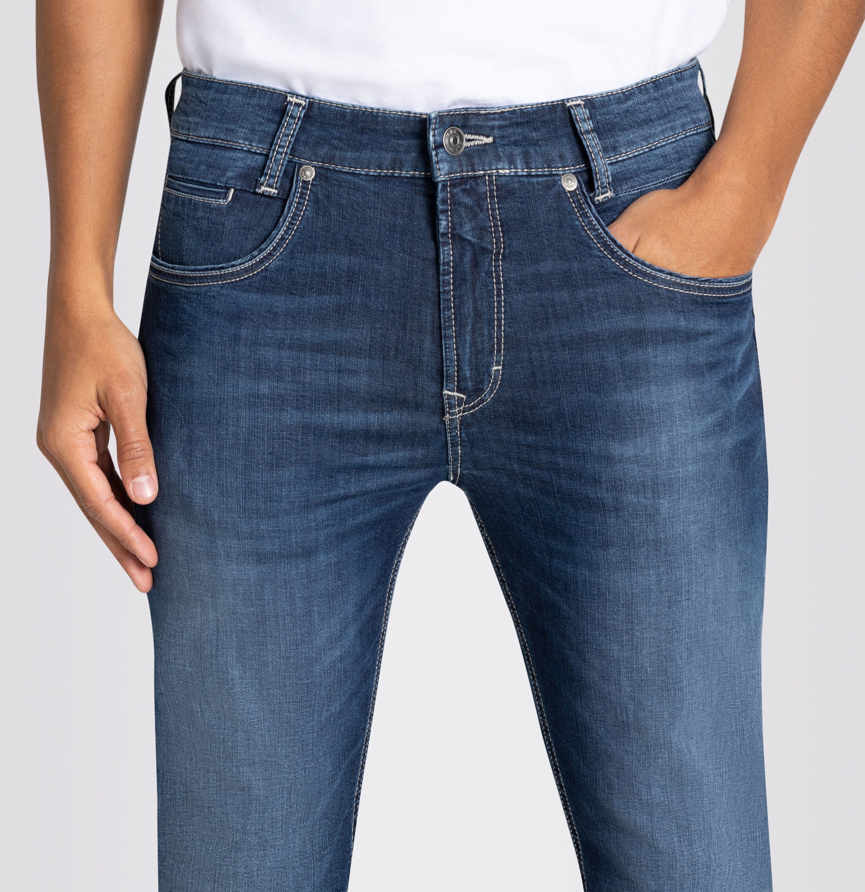 MAC 5-Pocket-Jeans Arne Pipe Sommerjeans Light Weight Stretch – Bild 5 von 5