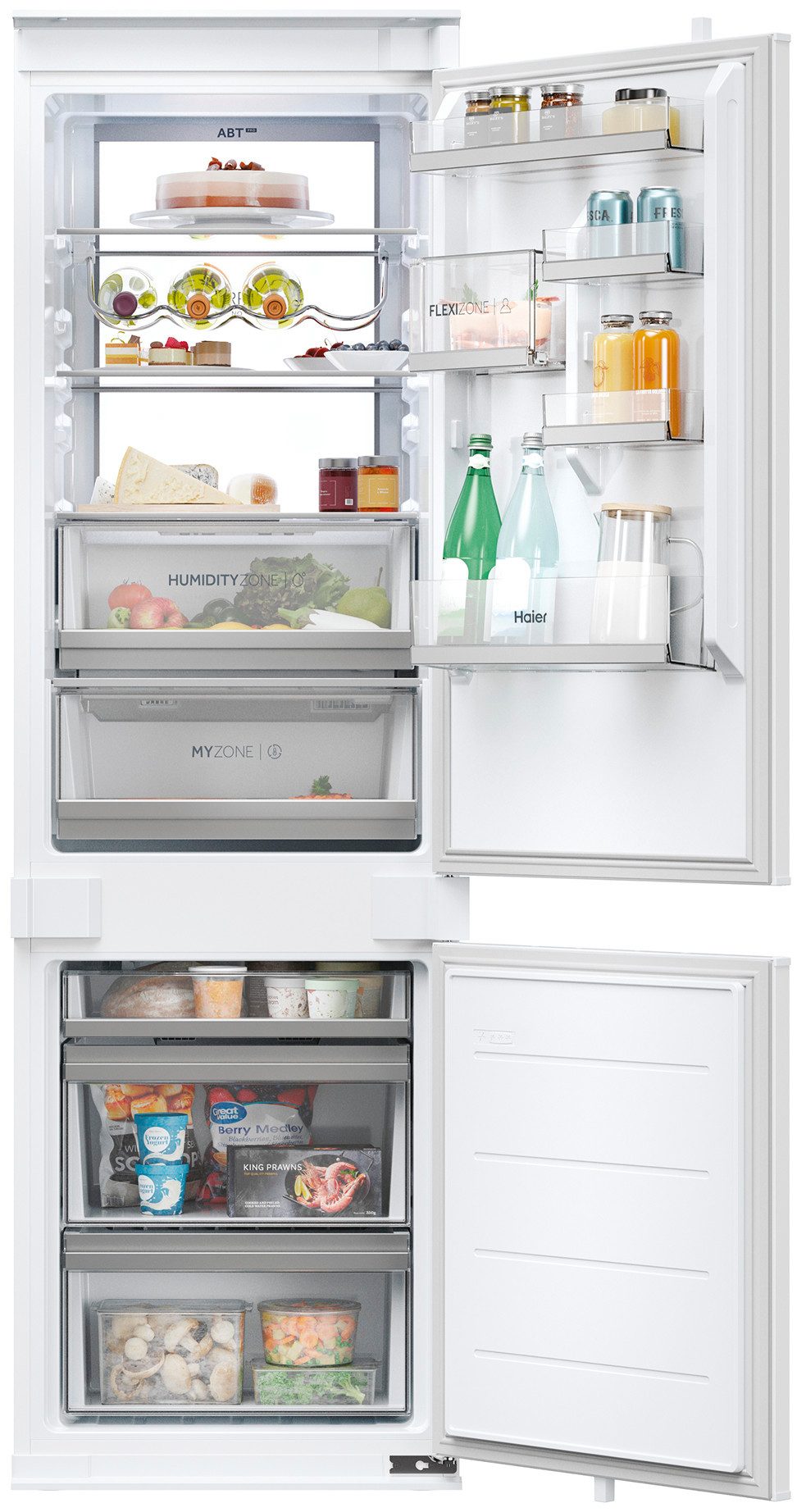 Haier Einbaukühlgefrierkombination Titanium Series 6 HBW7518BT, 177,2 cm hoch, 54 cm breit, mit Daylight-System