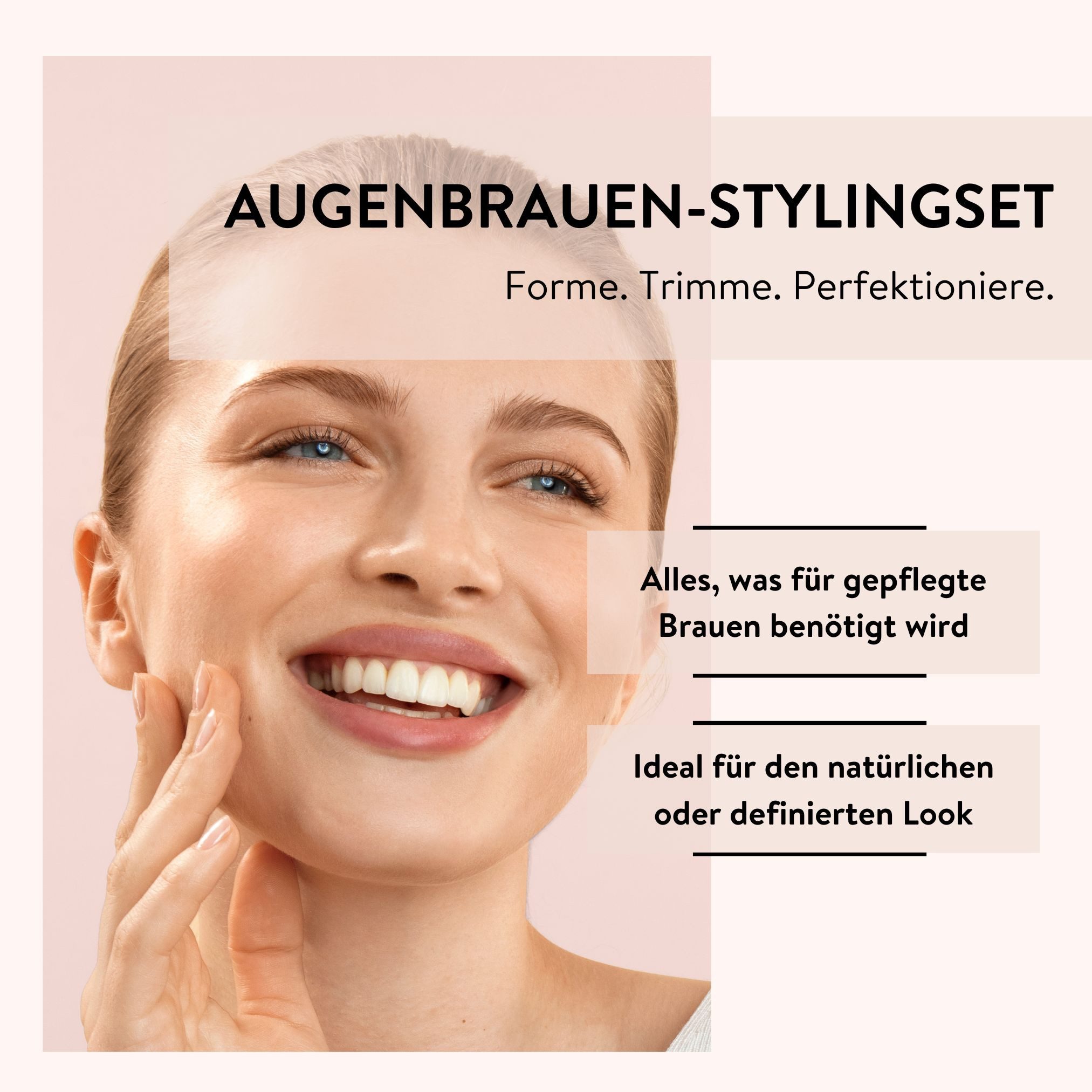 PARSA Beauty Augenbrauenschere Essential Augenbrauenschere mit Spoolie, pr?zises Trimmen