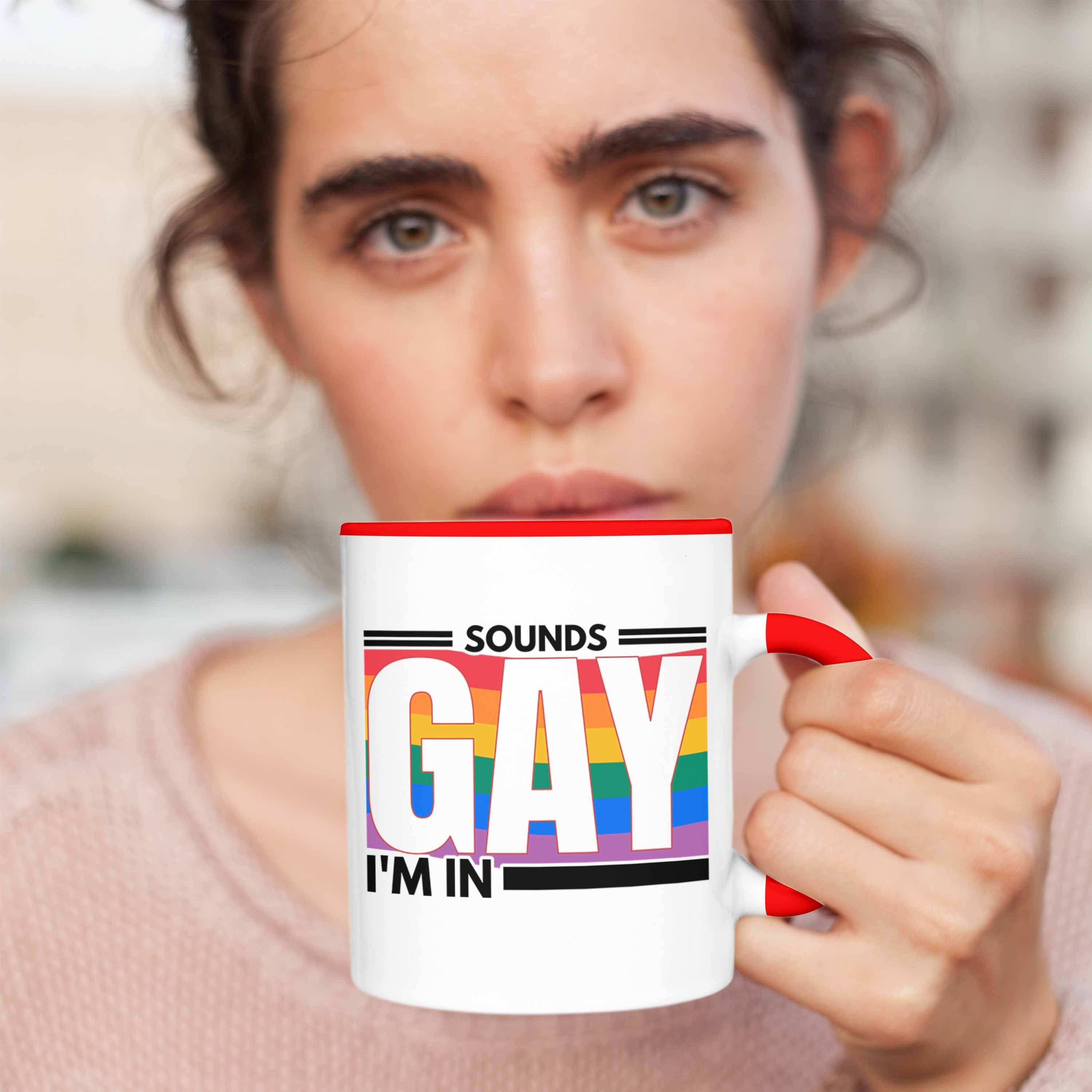 Trendation Schwule Rot LGBT Trendation Transgender Sounds Geschenk für In Regenbogen Im Grafik Gay - Lustige Lesben Tasse Tasse Regenbogen