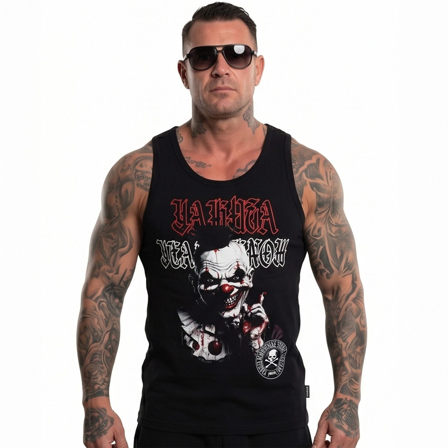 YAKUZA Muskelshirt Yeah mit Ringerrücken