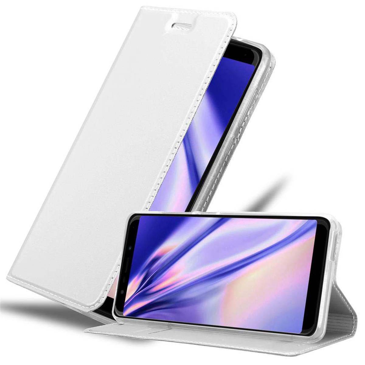 Cadorabo Handyhülle für WIKO VIEW GO Hülle WIKO VIEW GO, Schutzhülle Hülle mit Standfunktion, Magnetverschluss und Kartenfach