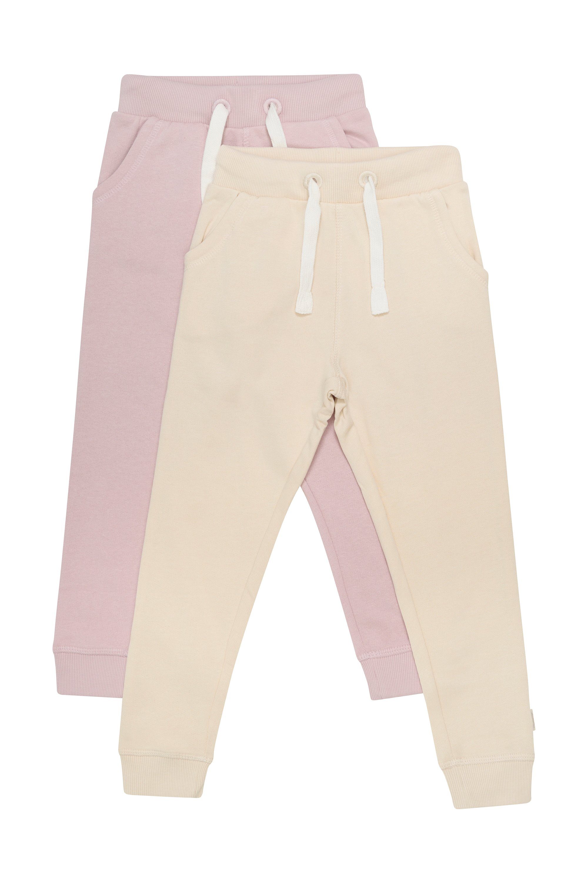 Minymo Sweathose MIBasic (2-tlg) 2er Pack Klassische Sweatpant mit SchnŸre