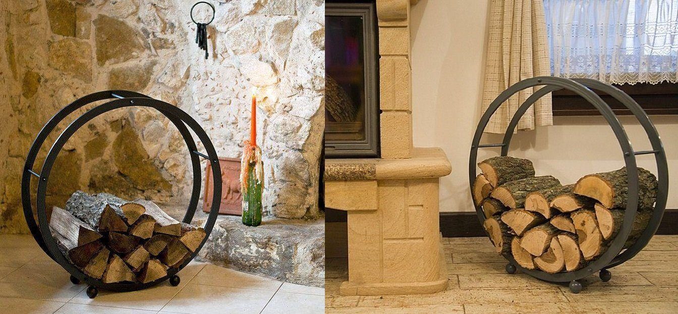 DanDiBo Kaminholzkorb Kaminholzregal Kaminholzständer Rund Durchmesser günstig online kaufen