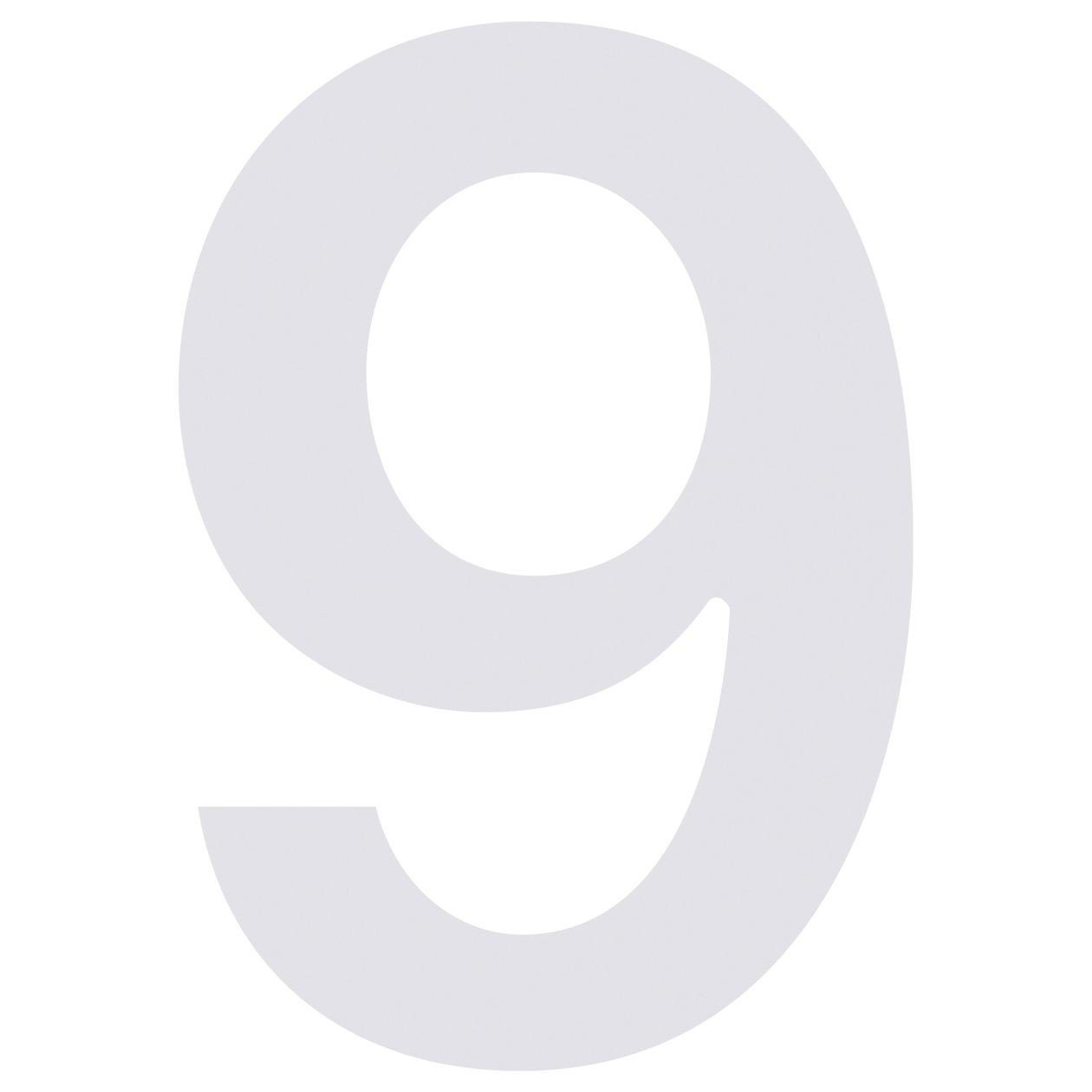 Bravios Briefkasten Hausnummer ''9'' Weiß