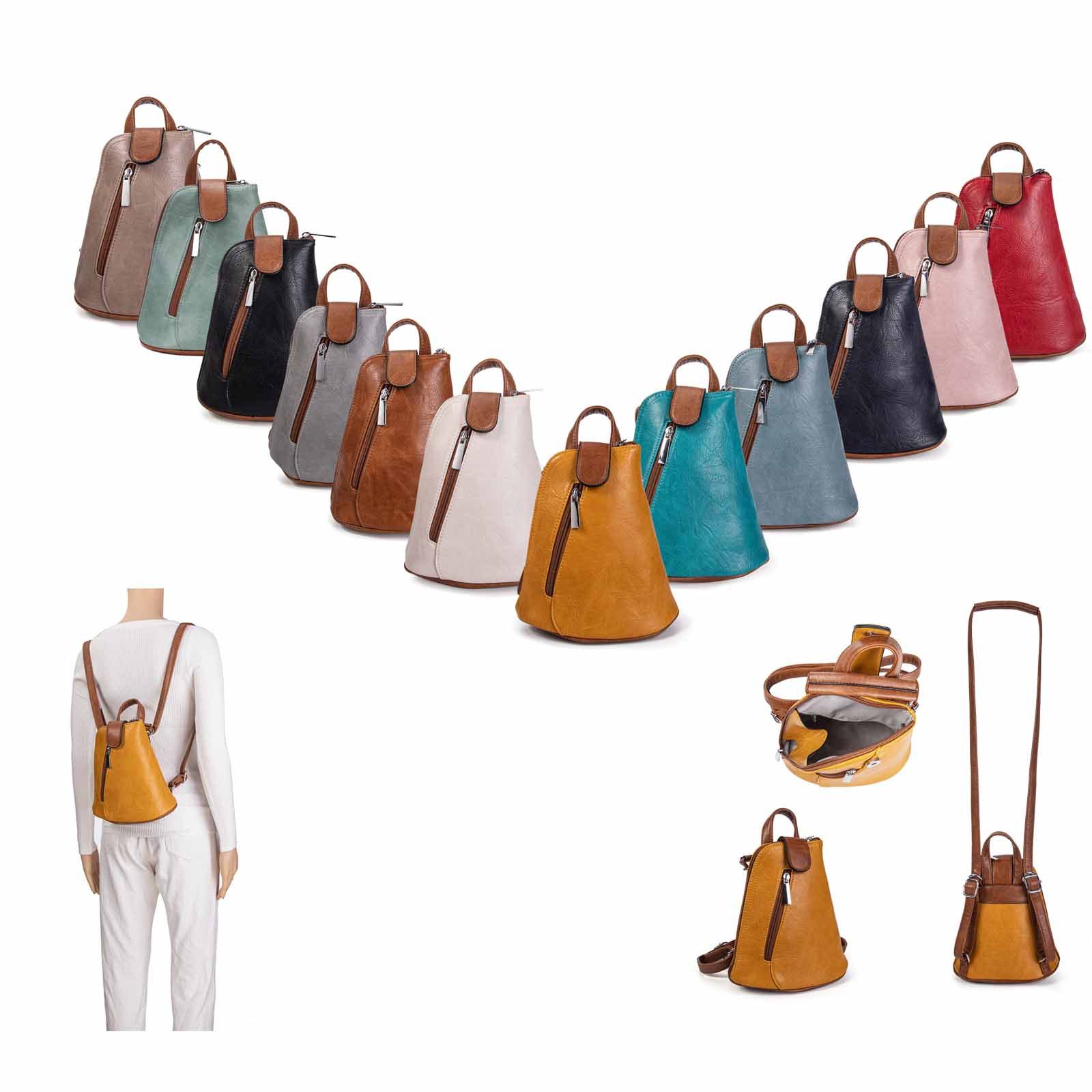 ITALYSHOP24 Rucksack Damen Tasche Schultertasche Crossover, kleiner Rucksac günstig online kaufen