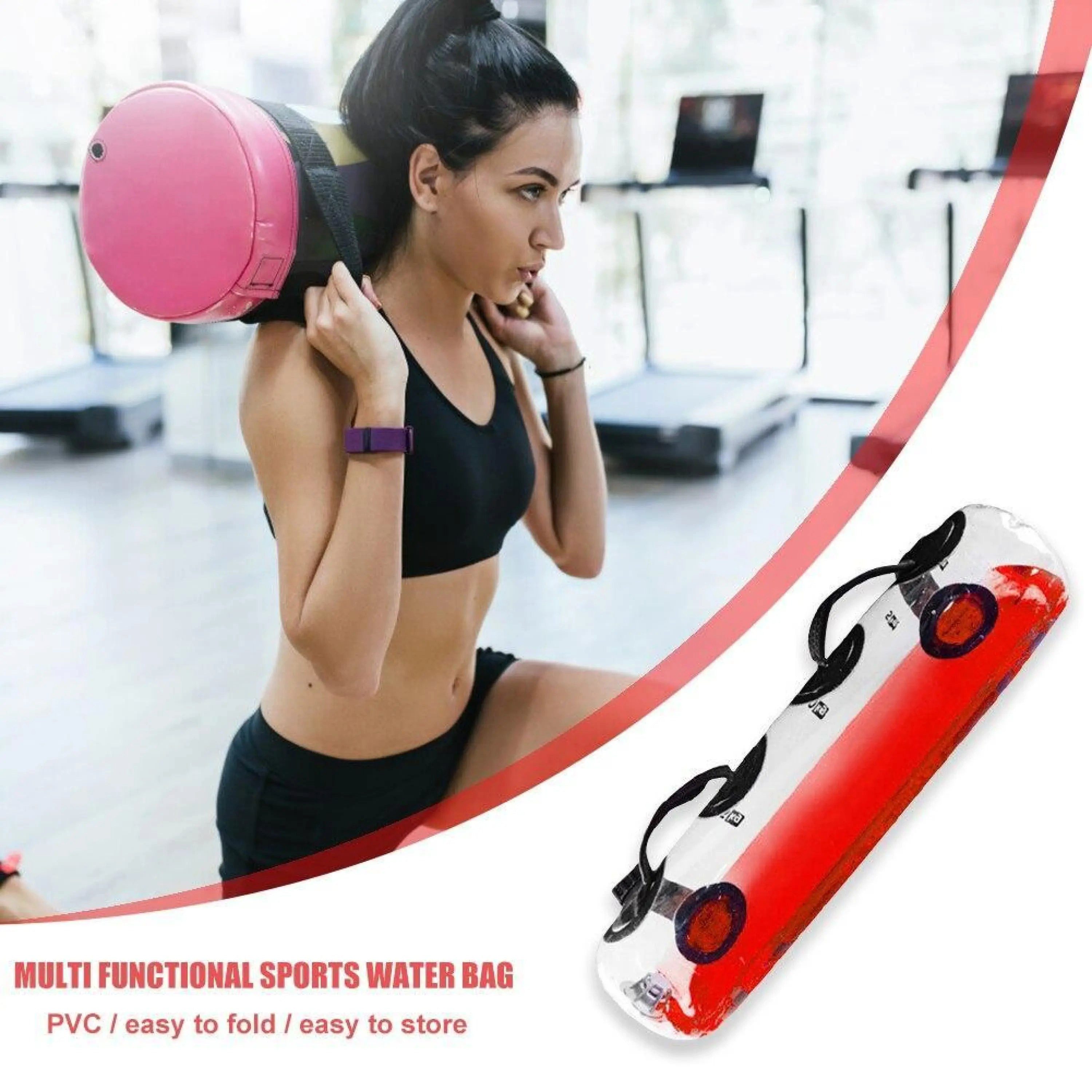 Sport-Knight® Gewichtssack Wasser-Gewichtssack, beliebig einstellbar bis 20 kg, inkl. Luftpumpe, (Handpumpe zum Aufblasen)